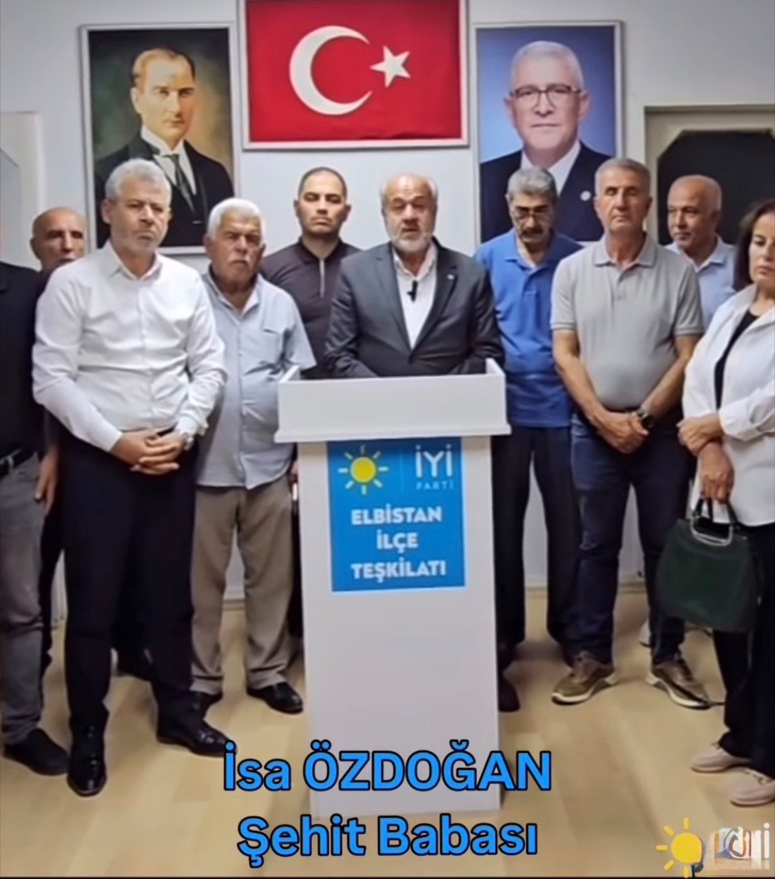 ŞEHİT BABASI İSA ÖZDOĞAN İYİ PARTİ'YE KATILDI: "VATAN İÇİN MÜCADELEYE DEVAM EDECEĞİM"