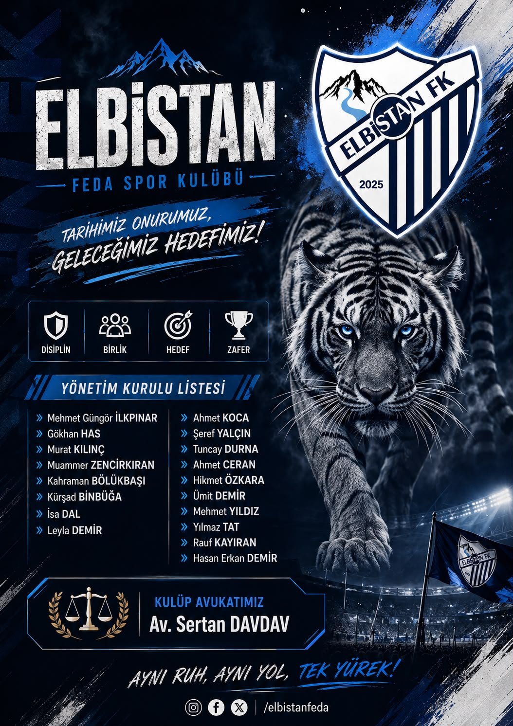 ELBİSTAN FEDA SPOR KULÜBÜ’NDE YENİ DÖNEM