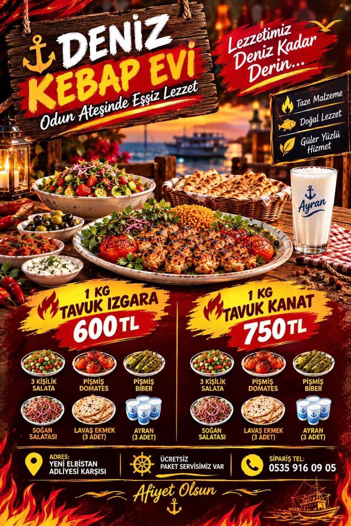 ELBİSTAN’DA LEZZETİN VE UYGUN FİYATIN ADRESİ: DENİZ KEBAP EVİ’NDEN DEV KAMPANYA!