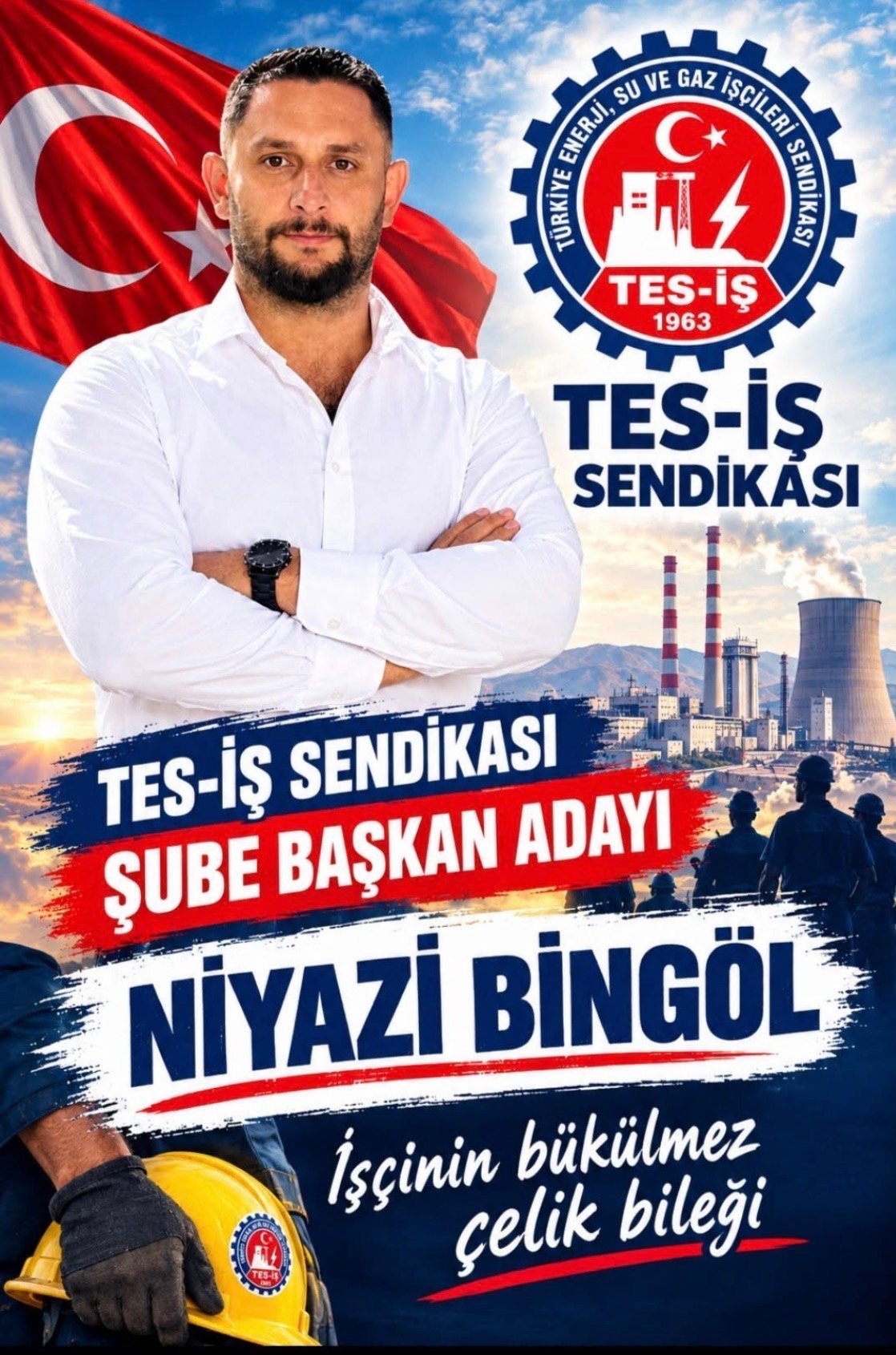 ÇOĞULHANLILAR DERNEĞİ BAŞKANI NİYAZİ BİNGÖL TES-İŞ ŞUBE BAŞKANLIĞINA ADAYLIĞINI AÇIKLADI