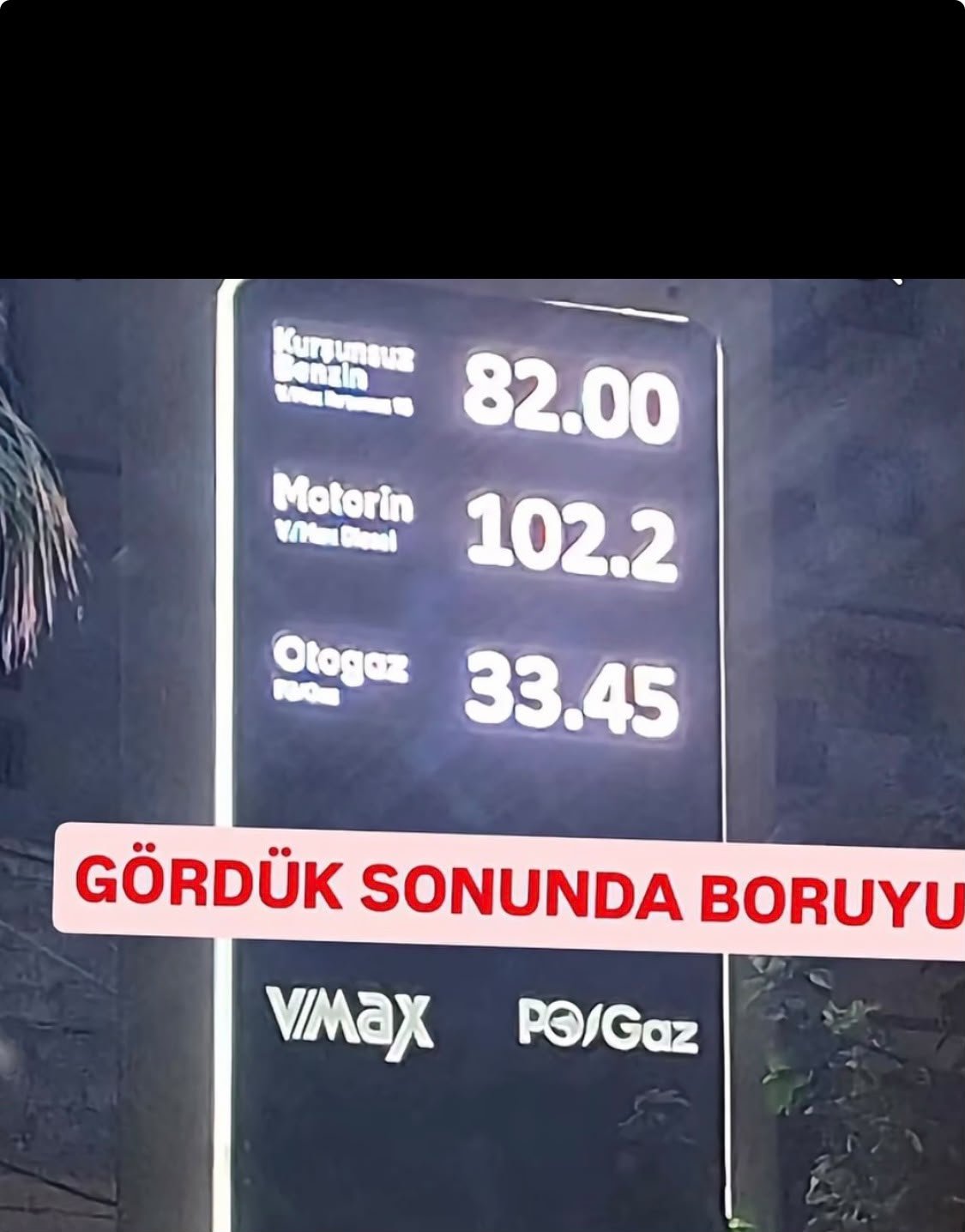 AKARYAKIT FİYATLARINA SERT TEPKİ: "MAZOT 100 LİRAYI AŞTI"