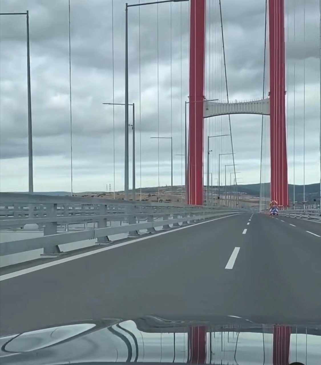 VATANDAŞ BOŞ KALAN ÇANAKKALE KÖPRÜSÜNÜ GÖRÜNTÜLEDİ